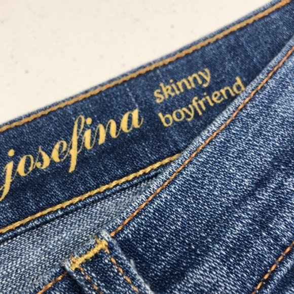 RARE 7 for ALL MANKIND JOSEFINA SKINNY BOYFRIEND 25x27 MADE IN USA ๐บ๐ธ - Picture 3 of 14